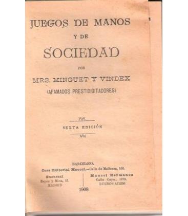 JUEGOS DE MANOS Y DE SOCIEDAD/MAGICANTIC229