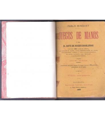 MINGUET 1893/JUEGOS DE MANOS /MAGICANTIC /42C BIS