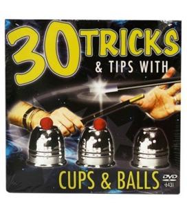 DVD 30 Tricks Cups and Balls DVD in Compact Sleeve with Cups &