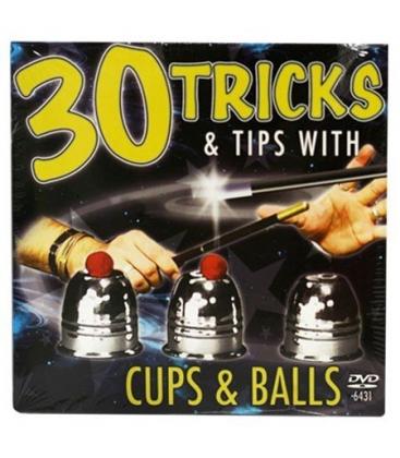 DVD 30 Tricks Cups and Balls DVD in Compact Sleeve with Cups &